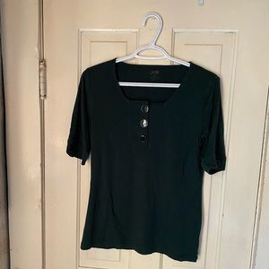 Joe Fresh button top - Hunter Green